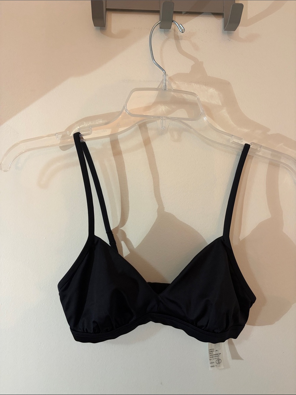 Abercrombie & Fitch Black Soft Triangle Bralette